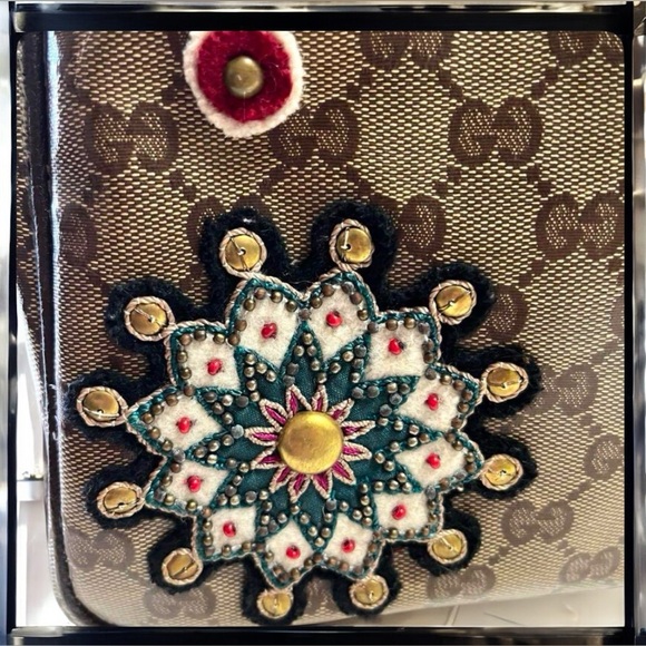 GUCCI GG CRYSTAL FABLE BABOUSKA BOSTON Vintage Classic Handbag Italy w/COA - Picture 8 of 16